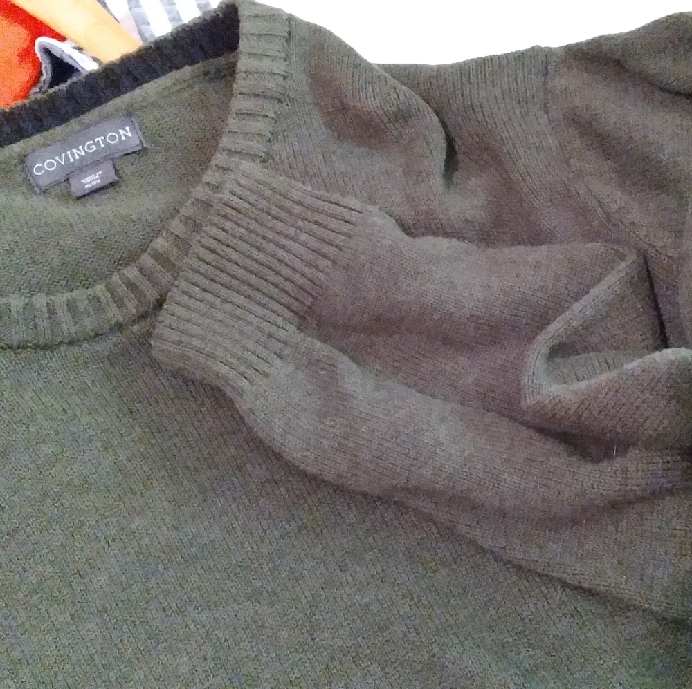 Covington (Sears) Men's 100% cotton crew neck sweater